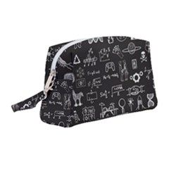 Doodle Art Chemistry Art Wristlet Pouch Bag (medium)