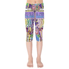 Grateful Dead Kids  Capri Leggings  by Cemarart