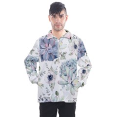 Nature, Floral, Flower, Print, Vintage Men s Half Zip Pullover by nateshop