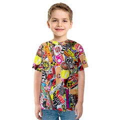 Sticker Bomb, Art, Cartoon, Dope Kids  Sport Mesh T-shirt