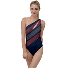 Abstract, Cool, Dark New, Pattern, Race To One Side Swimsuit by nateshop