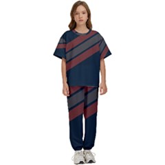 Abstract, Cool, Dark New, Pattern, Race Kids  T-shirt And Pants Sports Set by nateshop