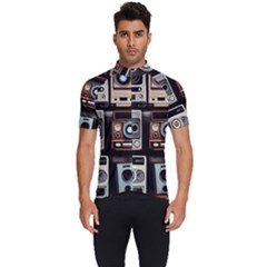 Retro Cameras Old Vintage Antique Men s Short Sleeve Cycling Jersey by Grandong