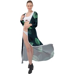 Foliage Maxi Chiffon Beach Wrap by HermanTelo