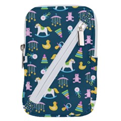 Cute Babies Toys Seamless Pattern Belt Pouch Bag (small) by Ndabl3x