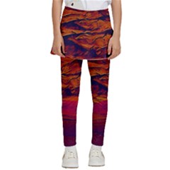 Time Wind Polishpattern Architecture Building City Cityscape Nature Pop-art Pop Surrealism  Retrowave Kids  Skirted Pants by Cemarart