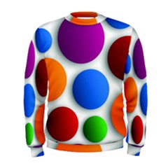 Abstract Dots Colorful Men s Sweatshirt by nateshop