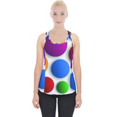 Abstract Dots Colorful Piece Up Tank Top