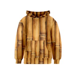 Brown Bamboo Texture  Kids  Pullover Hoodie by nateshop