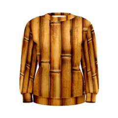 Brown Bamboo Texture  Women s Sweatshirt by nateshop