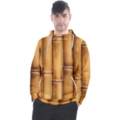 Brown Bamboo Texture  Men s Pullover Hoodie by nateshop