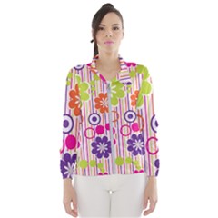 Colorful Flowers Pattern Floral Patterns Women s Windbreaker by nateshop