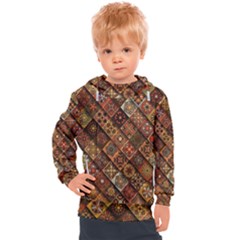 Pattern, Abstract, Texture, Mandala Kids  Hooded Pullover by nateshop