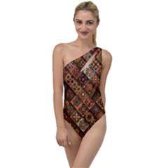 Pattern, Abstract, Texture, Mandala To One Side Swimsuit by nateshop