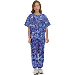 Patterns, Doodles, Pattern, Colorful, Textu Kids  T-shirt And Pants Sports Set by nateshop