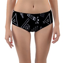 Knowledge Drawing Education Science Reversible Mid-waist Bikini Bottoms by Proyonanggan