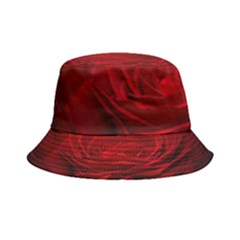 Rose Red Rose Red Flower Petals Waves Glow Inside Out Bucket Hat by Proyonanggan