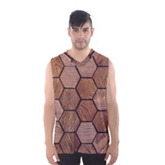 Wooden Triangles Texture, Wooden ,texture, Wooden Men s Basketball Tank Top by nateshop