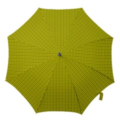 Yellow Lego Texture Macro, Yellow Dots Background Hook Handle Umbrellas (small) by nateshop