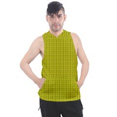 Yellow Lego Texture Macro, Yellow Dots Background Men s Sleeveless Hoodie