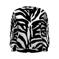 Zebra-black White Women s Sweatshirt by nateshop