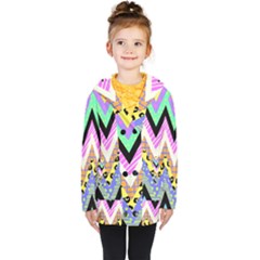 Zigzag-1 Kids  Double Breasted Button Coat by nateshop