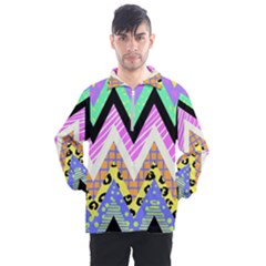 Zigzag-1 Men s Half Zip Pullover by nateshop