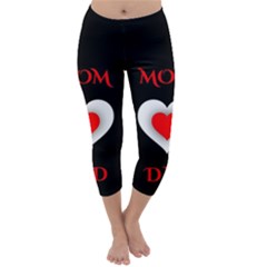 Mom And Dad, Father, Feeling, I Love You, Love Capri Winter Leggings  by nateshop