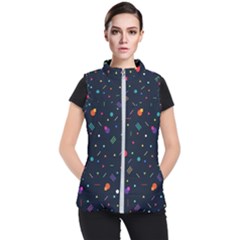 Abstract Minimalism Digital Art, Women s Puffer Vest