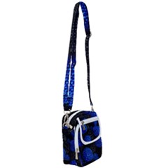 Berry, One,berry Blue Black Shoulder Strap Belt Bag by nateshop