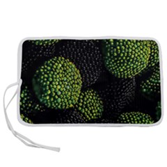 Berry,note, Green, Raspberries Pen Storage Case (s) by nateshop