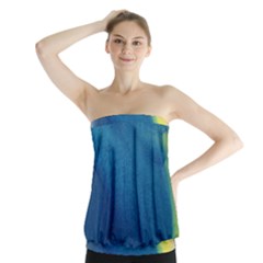 Plus, Curved Strapless Top by nateshop