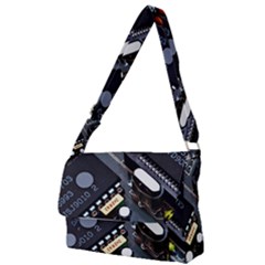 Motherboard Board Circuit Electronic Technology Full Print Messenger Bag (s)