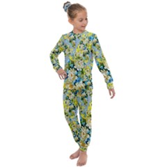 Background-flowers Kids  Long Sleeve Set  by nateshop