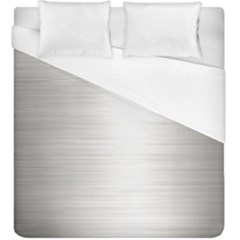 Aluminum Textures, Polished Metal Plate Duvet Cover (king Size)