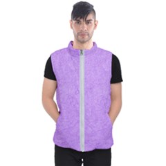 Purple Paper Texture, Paper Background Men s Puffer Vest