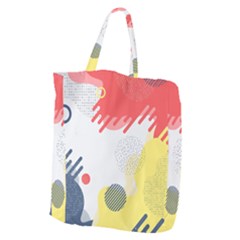 Red White Blue Retro Background, Retro Abstraction, Colored Retro Background Giant Grocery Tote by nateshop