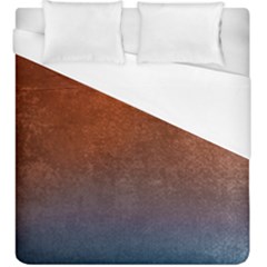 Orange To Blue, Abstract, Background, Blue, Orange, Duvet Cover (king Size)