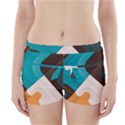 Retro Colored Abstraction Background, Creative Retro Boyleg Bikini Wrap Bottoms View1