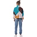 Retro Colored Abstraction Background, Creative Retro Kids  Half Zip Hoodie View2