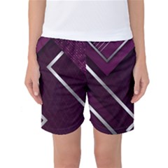 Purple Abstract Background, Luxury Purple Background Women s Basketball Shorts