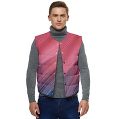 Abstract, Lines Men s Button Up Puffer Vest	 by nateshop