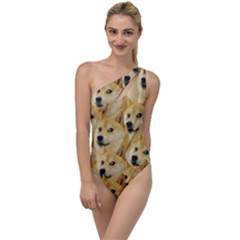 Doge, Memes, Pattern To One Side Swimsuit by nateshop