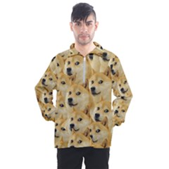 Doge, Memes, Pattern Men s Half Zip Pullover by nateshop