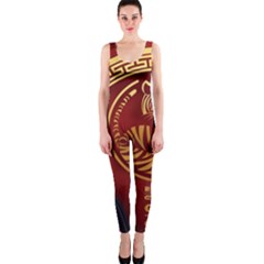 Holiday, Chinese New Year, Year Of The Tiger One Piece Catsuit by nateshop