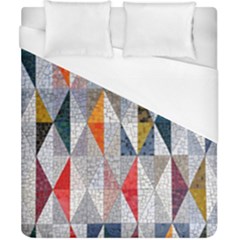 Mosaic, Colorful, Rhombuses, Pattern, Geometry Duvet Cover (california King Size)