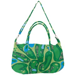 Golf Course Par Golf Course Green Removable Strap Handbag by Grandong