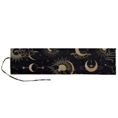 Asian Set With Clouds Moon Sun Stars Vector Collection Oriental Chinese Japanese Korean Style Roll Up Canvas Pencil Holder (l) by Grandong