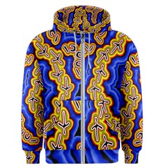 Authentic Aboriginal Art - Emu Dreaming Men s Zipper Hoodie by hogartharts