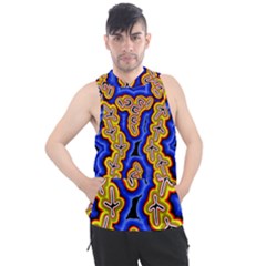 Authentic Aboriginal Art - Emu Dreaming Men s Sleeveless Hoodie by hogartharts